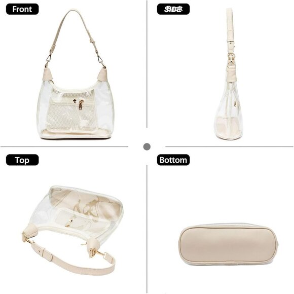 Versatile Clear Crossbody Handbag - Chic Mini Clutch and Tote for Everyday Use - Picture 7 of 7
